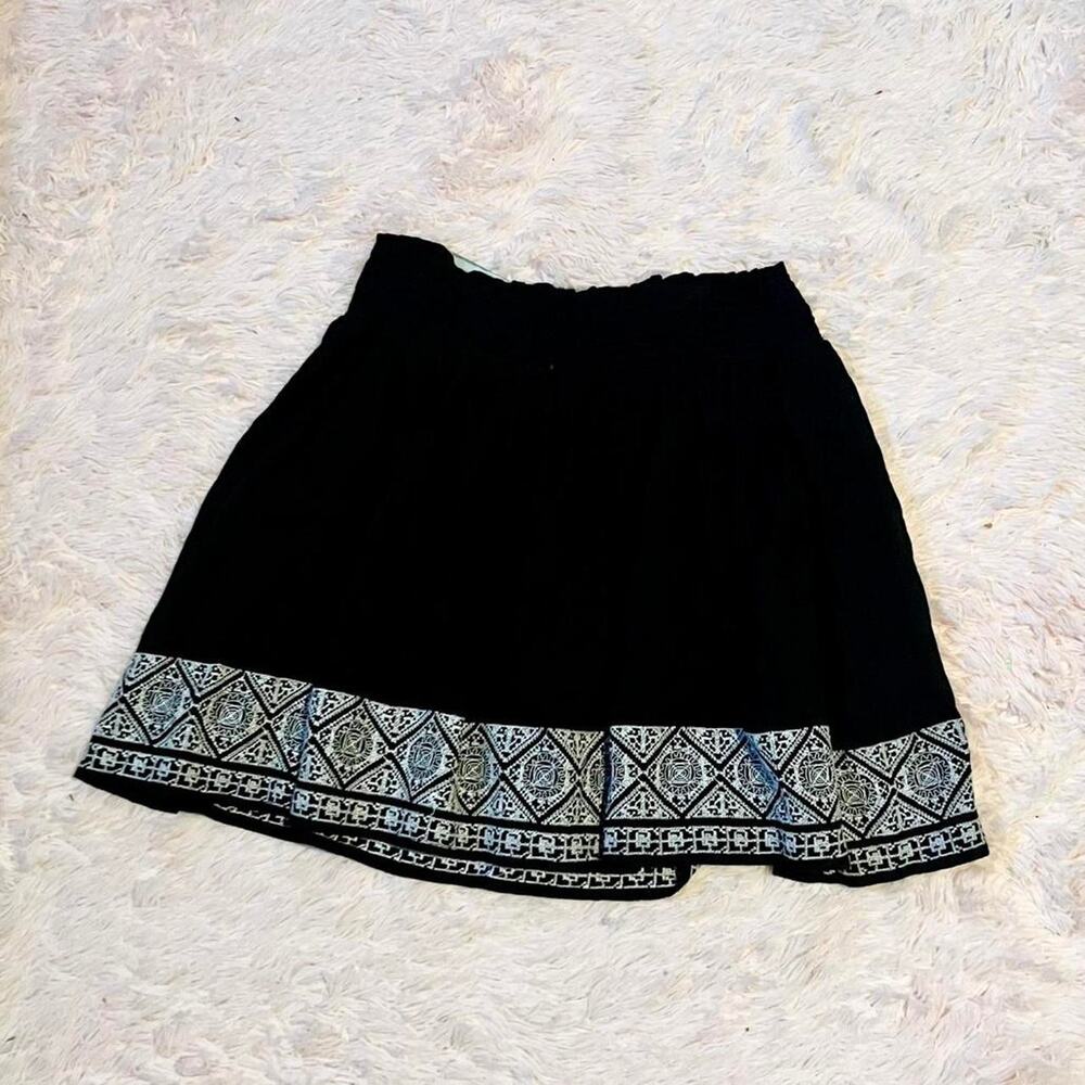 Boho Embroidered Dark Mysterious Witchy Cottage Core‎ Mysterious Goddess Skirt